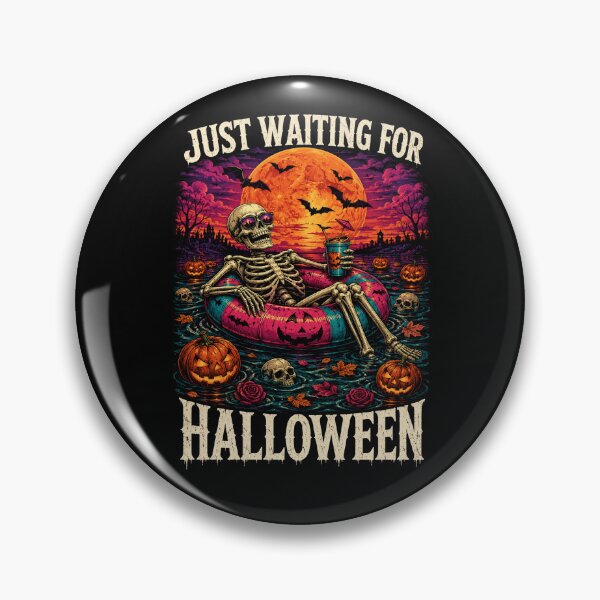 Item preview, Just Waiting for Halloween Summer Skeleton Men Women Kid designed and sold by will freed18.