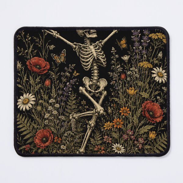 Item preview, Skeleton Dancing Arabesque Wildflower Botanical Cottagecore designed and sold by will freed18.