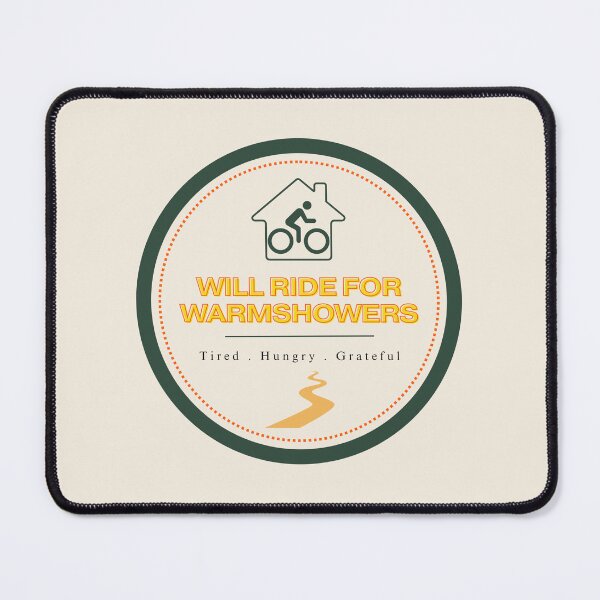 Item preview, Will Ride For Warmshowers Bikepacking Collection designed and sold by Gahelico.