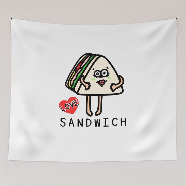 Item preview, Cute I LOVE SANDWICH designed and sold by kanaehonkawa.