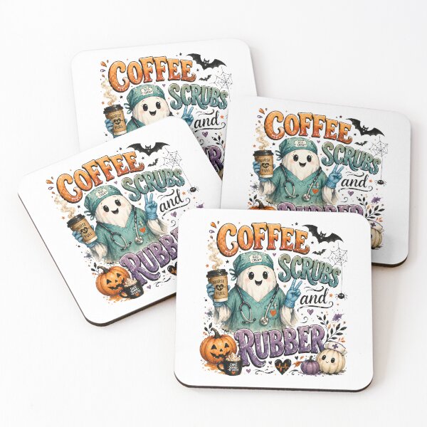 Item preview, Cute Halloween Nurse Ghost Shirt Coffee Lover Fall Gift Classic T-Shirt  designed and sold by podlook.