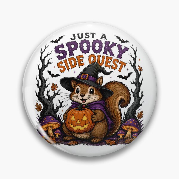 Item preview, Spooky Side Quest Squirrel Cute Halloween designed and sold by chattsuede.