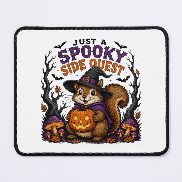 Item preview, Spooky Side Quest Squirrel Cute Halloween designed and sold by chattsuede.