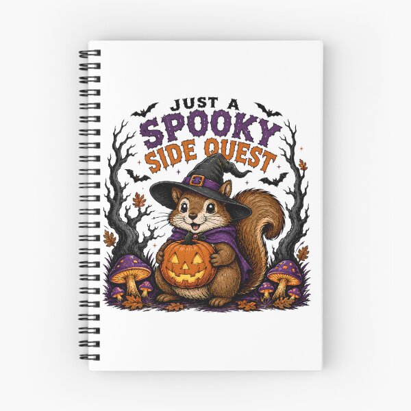 Item preview, Spooky Side Quest Squirrel Cute Halloween designed and sold by chattsuede.