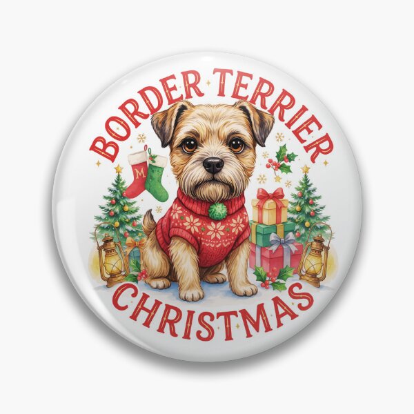 Artikelvorschau, Border Terrier Weihnachten entworfen und verkauft von TheAnimalZ00.