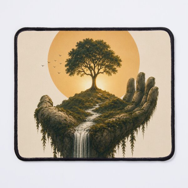 Item preview, Tree in the Hand Symbolic Nature Art designed and sold by SacredLensV.
