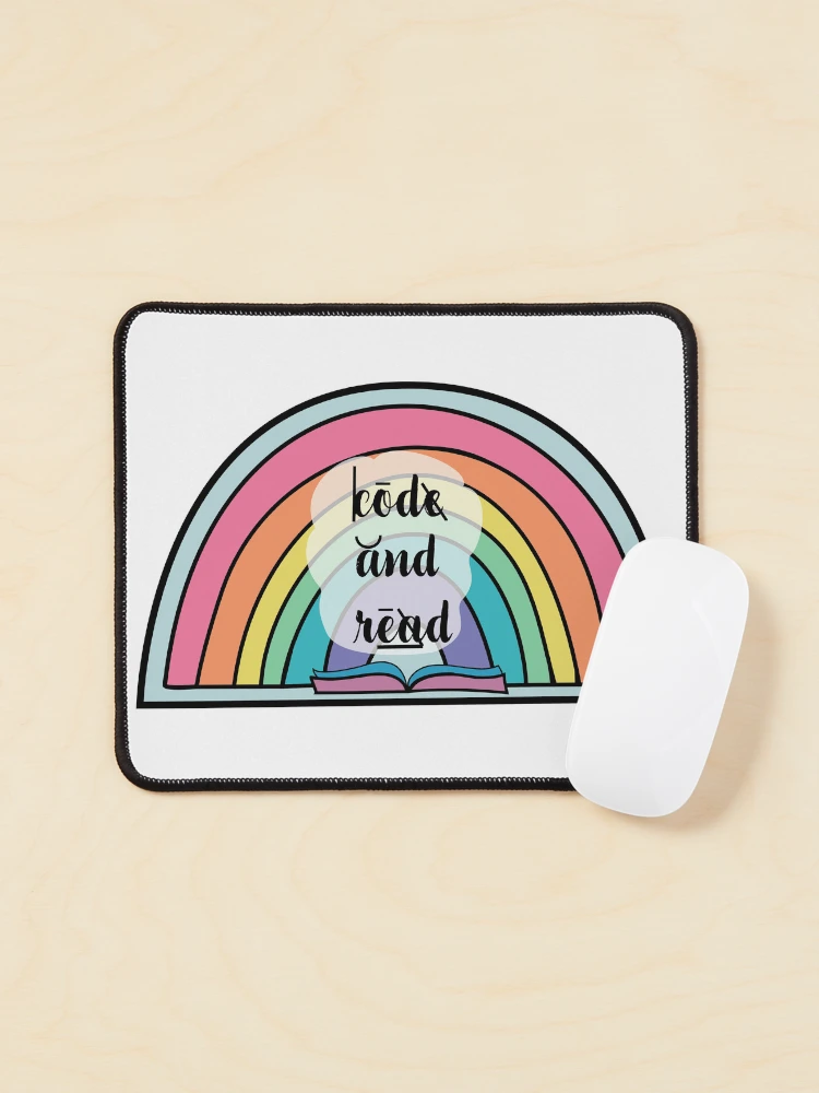 Thumbnail 1 of 5, Mouse Pad, code and read designed and sold by hello readers.