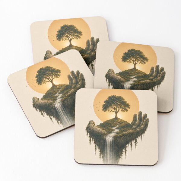 Item preview, Tree in the Hand Symbolic Nature Art designed and sold by SacredLensV.