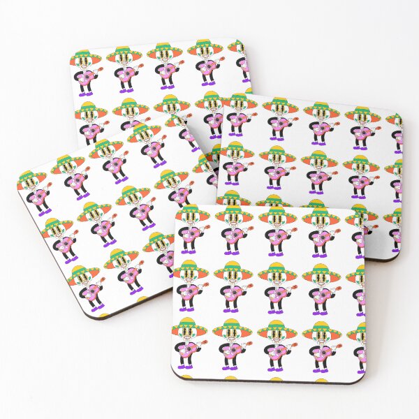 Item preview, Retro Mariachi Skeleton Guitar Pattern designed and sold by manojbalan1968.