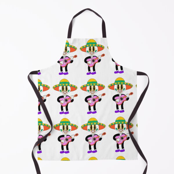 Item preview, Retro Mariachi Skeleton Guitar Pattern designed and sold by manojbalan1968.