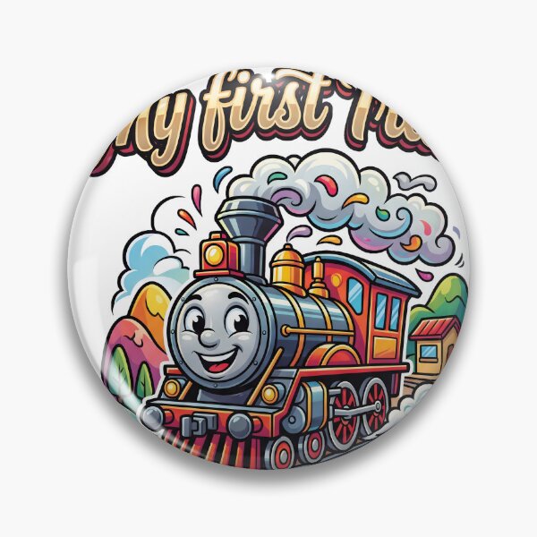 Item preview, My First Train Cute Cartoon Design designed and sold by castillomiami.