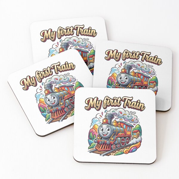 Item preview, My First Train Cute Cartoon Design designed and sold by castillomiami.