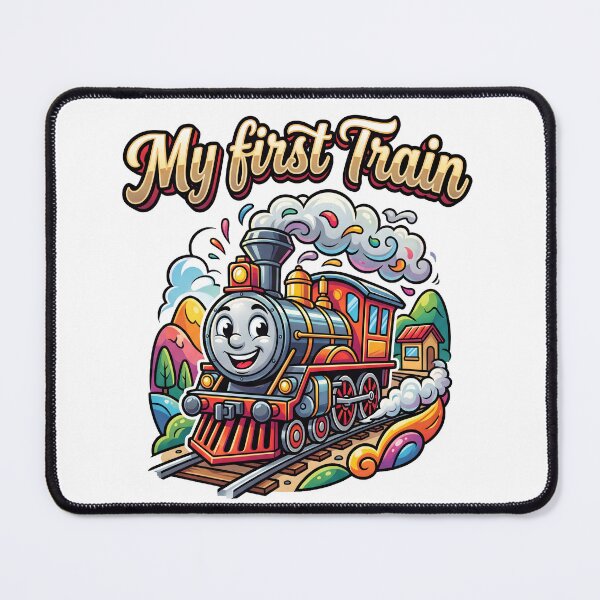Item preview, My First Train Cute Cartoon Design designed and sold by castillomiami.
