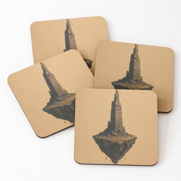 Item preview, Floating Skyscraper Symbolic Wall Art designed and sold by SacredLensV.