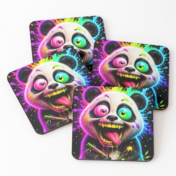 Item preview, Psychedelic Neon Panda designed and sold by Gold&pixels.