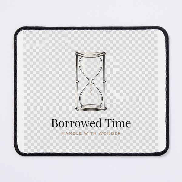 Item preview, Borrowed Time Minimalist Hourglass Editorial Design designed and sold by ImagineDraws.