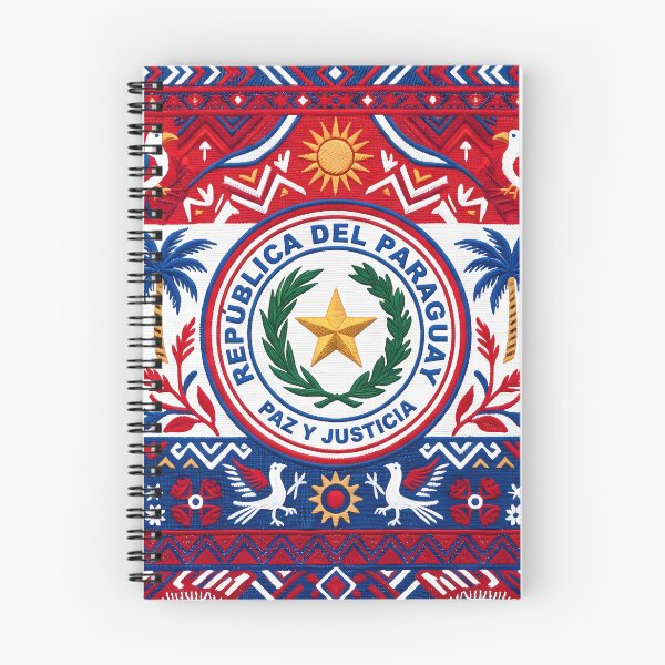 Item preview, C Paraguayan Flag Culture Ñandutí Lace Traditional Pattern designed and sold by ART ATTACK ZONE.