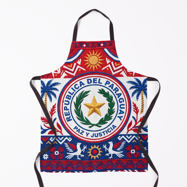 Item preview, C Paraguayan Flag Culture Ñandutí Lace Traditional Pattern designed and sold by ART ATTACK ZONE.