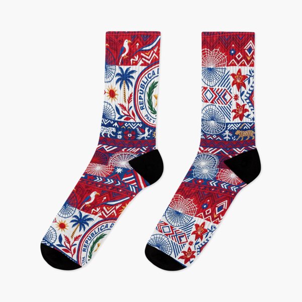 Item preview, C Paraguayan Flag Culture Ñandutí Lace Traditional Pattern designed and sold by ART ATTACK ZONE.