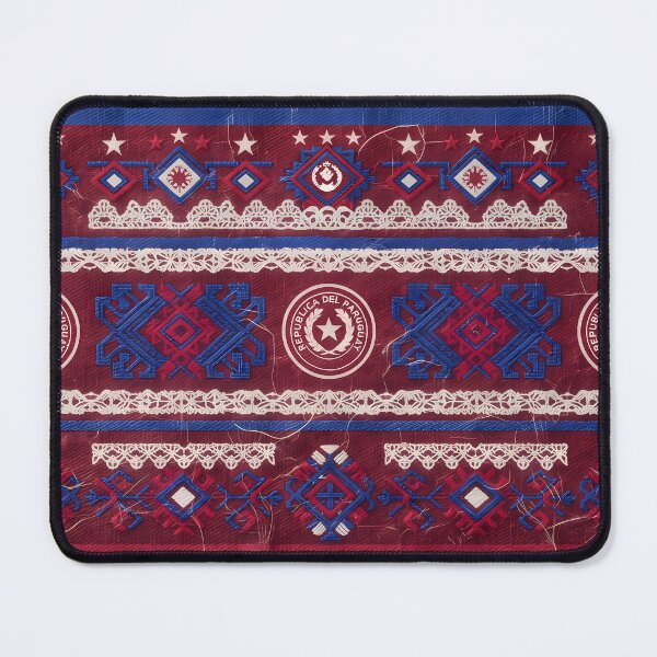 Item preview, D Paraguayan Flag Culture Ñandutí Lace Traditional Pattern designed and sold by ART ATTACK ZONE.