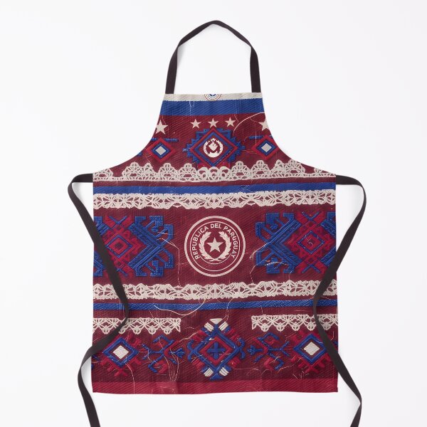 Item preview, D Paraguayan Flag Culture Ñandutí Lace Traditional Pattern designed and sold by ART ATTACK ZONE.