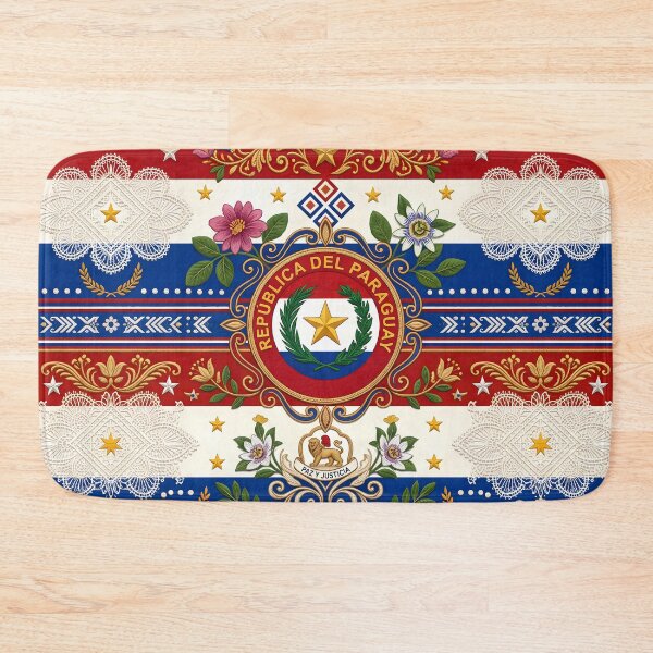 Item preview, 2 Paraguayan Flag Culture Ñandutí Lace Traditional Pattern designed and sold by ART ATTACK ZONE.