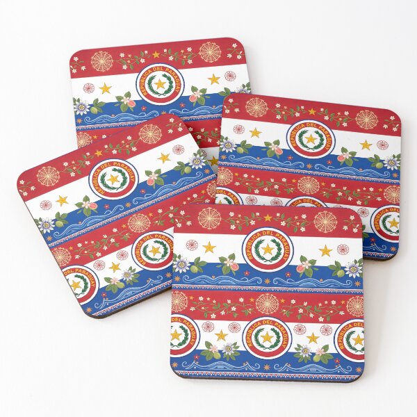 Item preview, 4 Paraguayan Flag Culture Ñandutí Lace Traditional Pattern designed and sold by ART ATTACK ZONE.