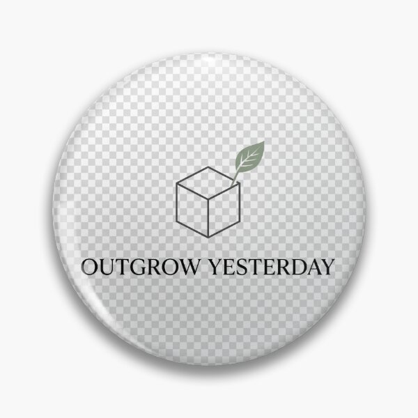 Item preview, Outgrow Yesterday Minimalist Botanical Geometry Design designed and sold by ImagineDraws.