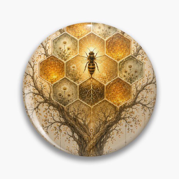 Item preview, Rooted in Harmony – Sacred Honeycomb Tree designed and sold by SacredLensV.