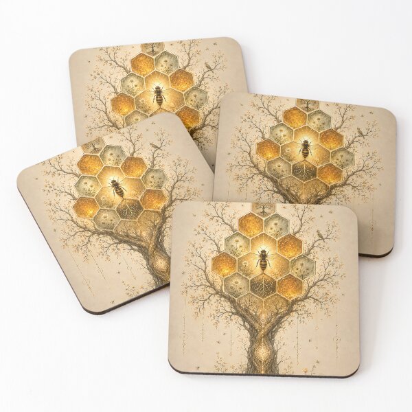 Item preview, Rooted in Harmony – Sacred Honeycomb Tree designed and sold by SacredLensV.