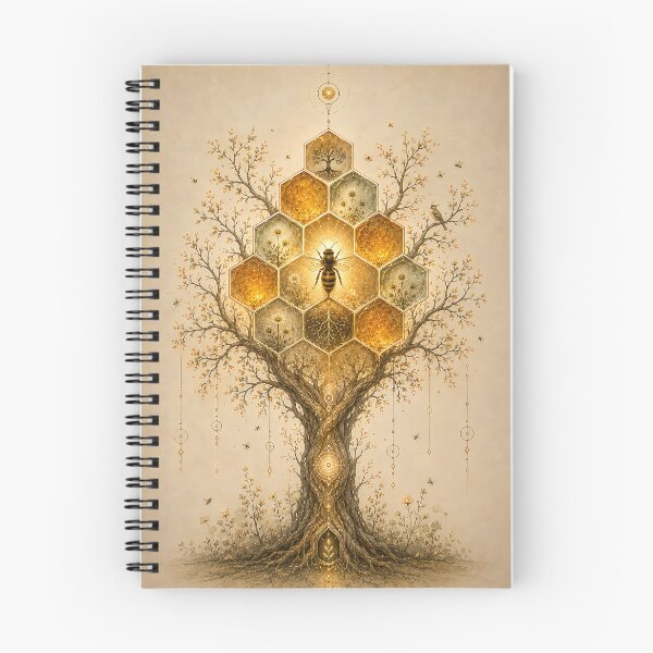 Item preview, Rooted in Harmony – Sacred Honeycomb Tree designed and sold by SacredLensV.