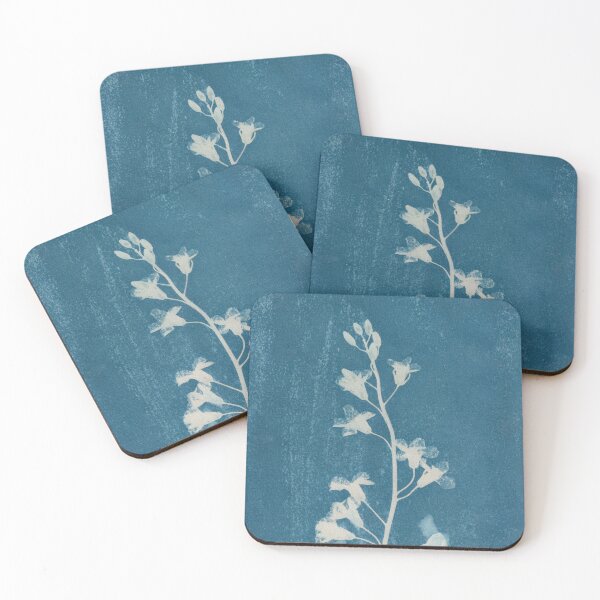 Item preview, Broccoli Flowers Wet Cyanotype by Nicole Giger designed and sold by NicoleGiger.Studio.