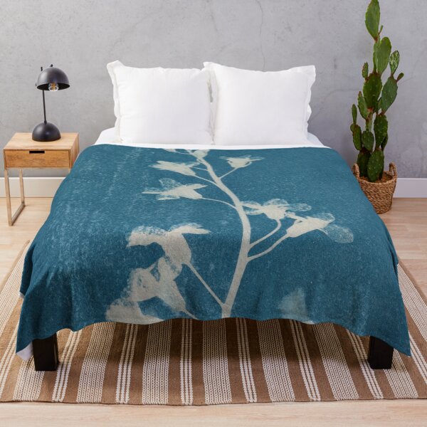 Item preview, Broccoli Flowers Wet Cyanotype by Nicole Giger designed and sold by NicoleGiger.Studio.