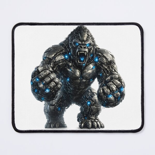 Item preview, Steel Gorilla V5 Elite | Cybernetic Mechanical Gorilla | Futuristic Robot Beast | Industrial Metal Predator designed and sold by SteelCoat Studio.