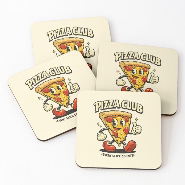 Item preview, Pizza Club Vintage Cartoon designed and sold by HoopeStylee.