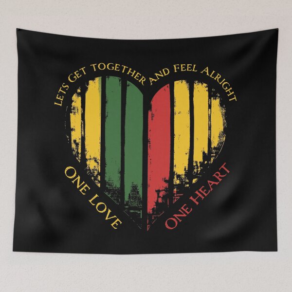 Item preview, Reggae Rasta ONE LOVE ONE HEART Essential designed and sold by blackdogshop.
