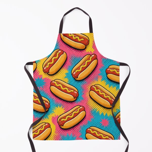 Item preview, Hot Dog Pop Art Pattern Retro Fast Food Lover Graphic Tee designed and sold by TM DESIGNS AND MORE.