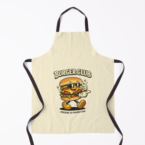 Item preview, Burger Club Vintage Cartoon designed and sold by HoopeStylee.