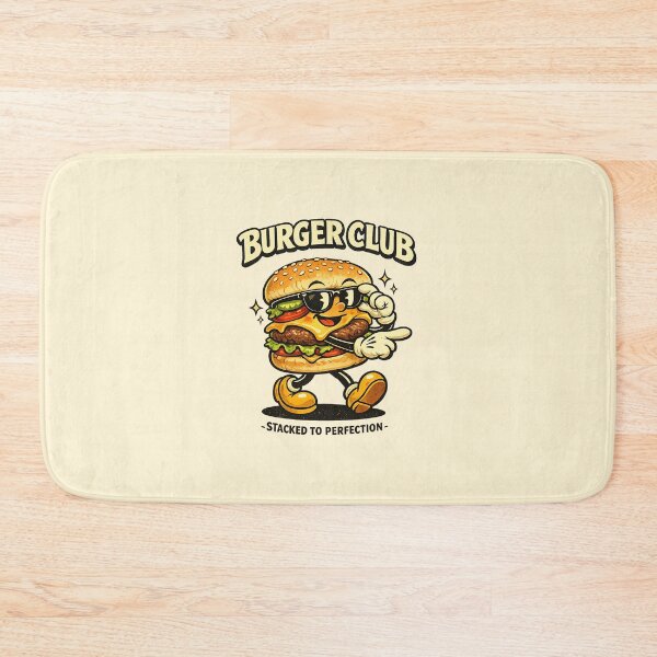 Item preview, Burger Club Vintage Cartoon designed and sold by HoopeStylee.