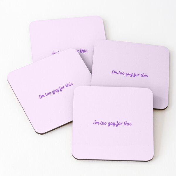 Item preview, I'm Too Gay For This - purple handwriting designed and sold by titanic415.