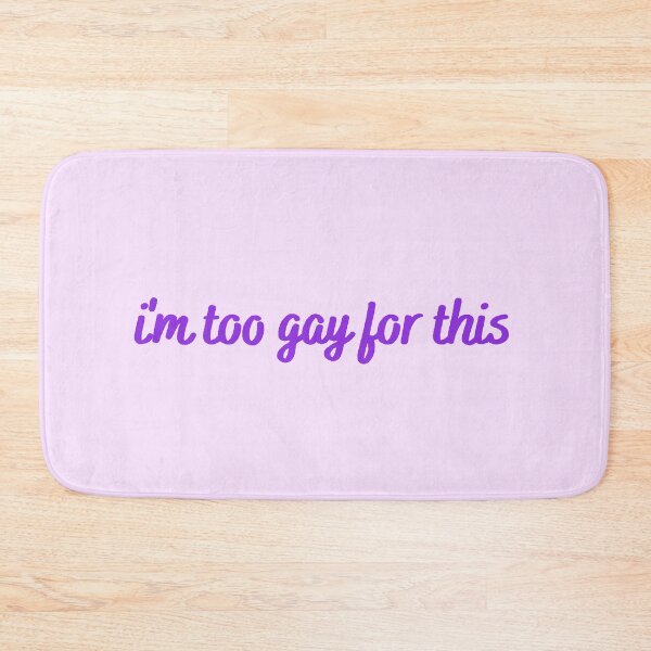 Item preview, I'm Too Gay For This - purple handwriting designed and sold by titanic415.