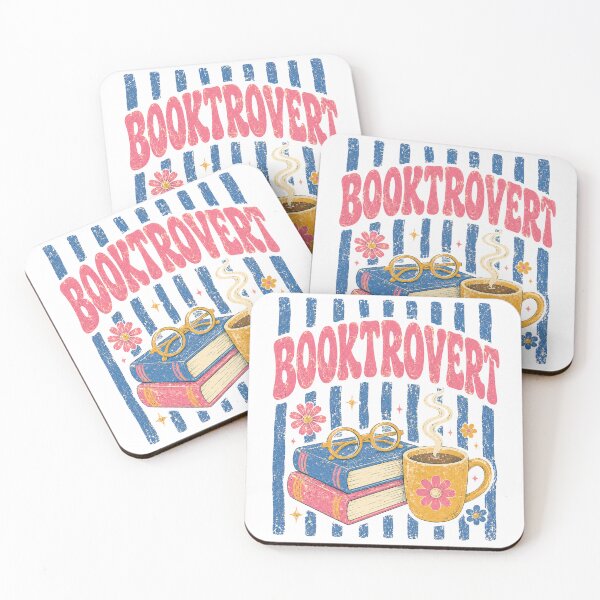 Item preview, Booktrovert Retro Introverted Bookworm Coffee Lovers designed and sold by ElcastDesigns.