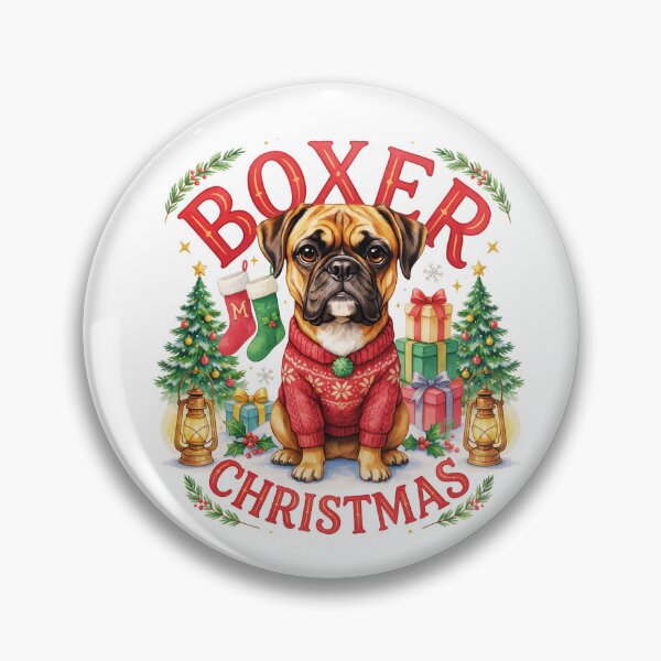 Artikelvorschau, Boxerhund Weihnachten entworfen und verkauft von TheAnimalZ00.