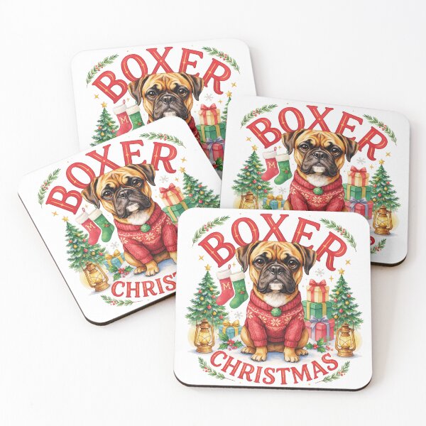 Item preview, Boxer Dog Christmas designed and sold by TheAnimalZ00.