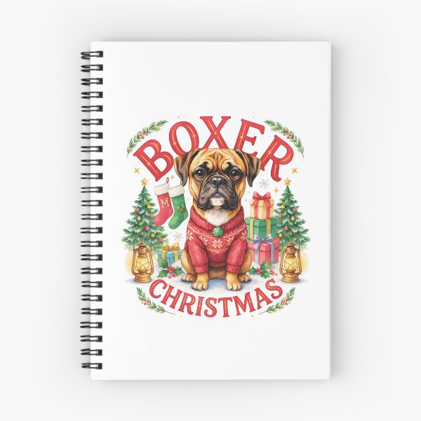 Item preview, Boxer Dog Christmas designed and sold by TheAnimalZ00.