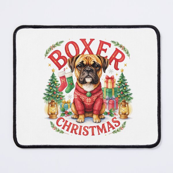 Item preview, Boxer Dog Christmas designed and sold by TheAnimalZ00.