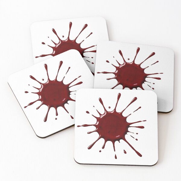Item preview, Dripping Blood Splatter Burst – Photorealistic Radial Blood Splash Cutout designed and sold by EmeraldeaArt.