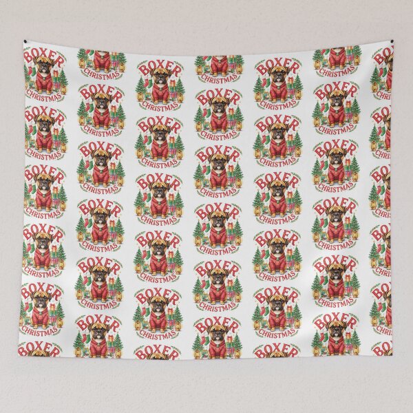 Item preview, Boxer Dog Christmas designed and sold by TheAnimalZ00.