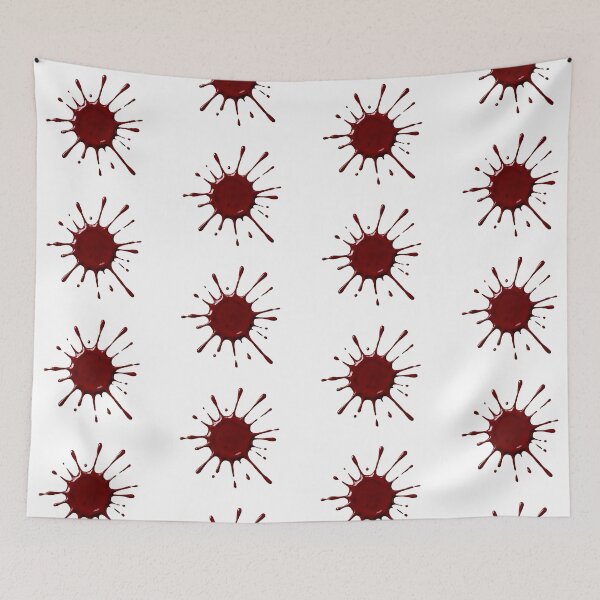 Item preview, Dripping Blood Splatter Burst – Photorealistic Radial Blood Splash Cutout designed and sold by EmeraldeaArt.