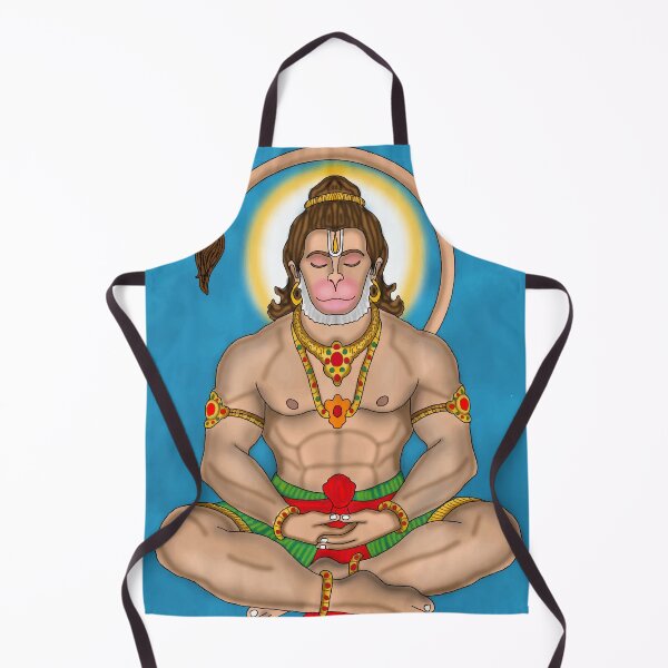 Item preview, Lord Hanuman Artwork | Powerful Hindu God Digital Painting Illustration designed and sold by Harshit_Digital_Arts.